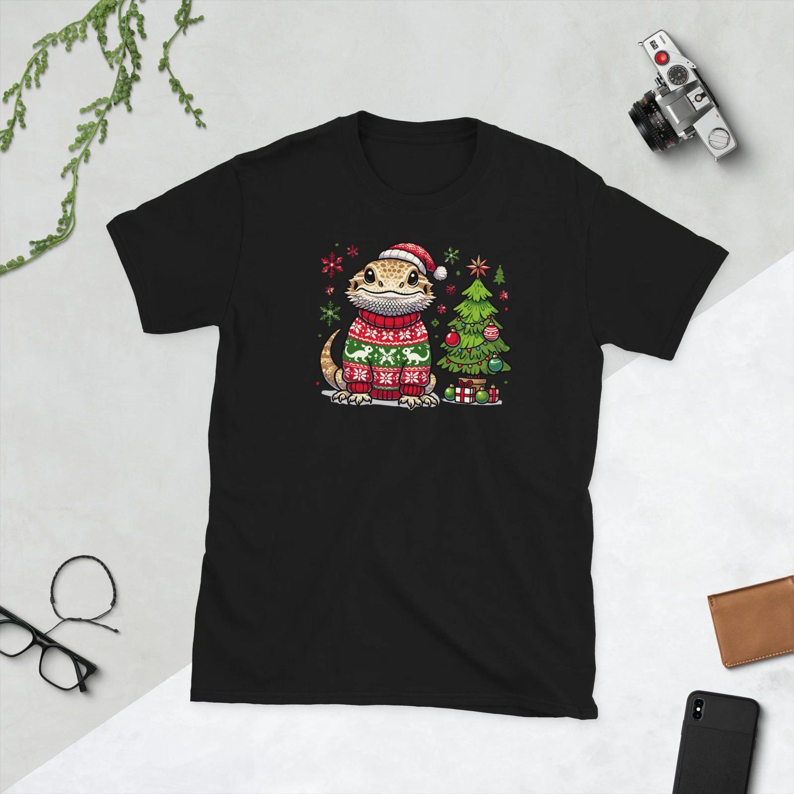 Bearded Dragon Shirt Christmas Xmas S
