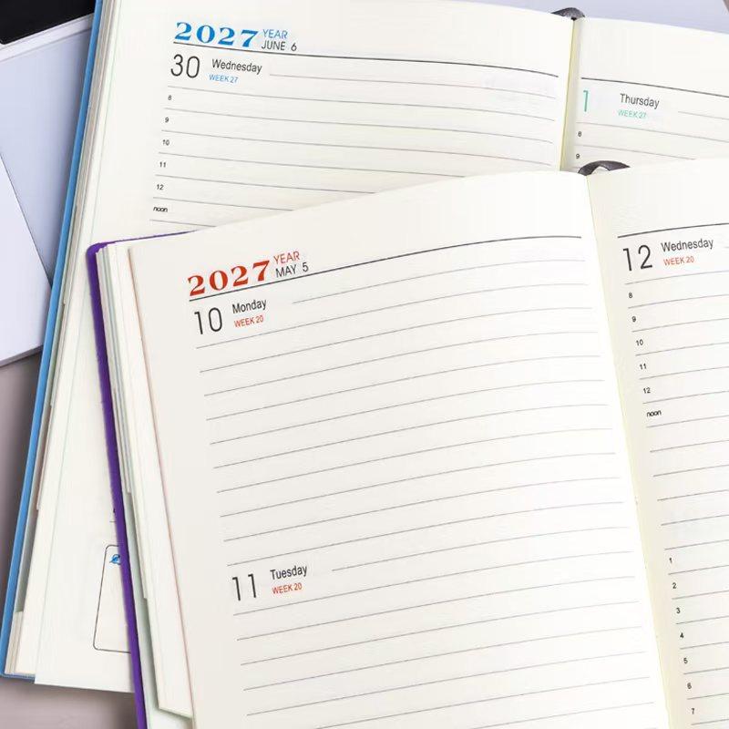 Hochwertiger 2027 Planer Effizienz Agenda Buch Mit Monats- & Wochenplan Seiten Zeitplan Notizbuch Schule Büro
