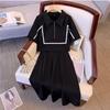 Plus Size Stylish Two-Piece Look Polo Dress - Summer Casual Short Sleeve Slimming Skirt