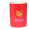 Sanrio 50th Anniversary Kitty Microwave and Dishwasher Made in 310131 "Hello Kitty" Mug, Approx. 230ml, Safe, Red, Japan,