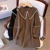 Women Fleece Jacket Casual Loose Doll Collar Sweatshirt Top for Women