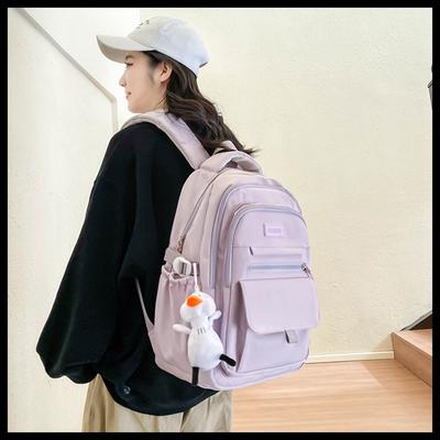 School Bag High Value Junior High School Large Capacity School Bag Female High School College Student Niche Backpack Simple Versatile Computer Bag