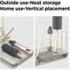 YOTIME Travel Bottle Brush Set, Auto-Open Rack & Vertical Brushs Drying Slots, 3 Brushes, Foldable Drying Rack, Dispenser, Travel Baby Essentials for