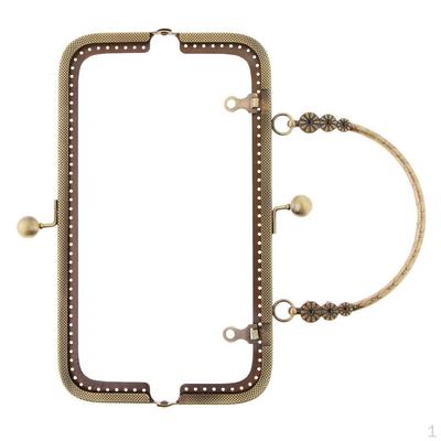 Embossing Metal Purse Handbag Clasp with Bronze