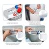 Toilet Cleaning Tablet Holder Stainless Steel Toilet Cleaner Box with Adjustable Hook Universal Tablet Holder for Toilet Tank