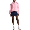 Polo Ralph Lauren Solid Color Hooded Zip-Up Long Sleeve Jacket Women Jackets Pink WMXGOTWN2820034-650
