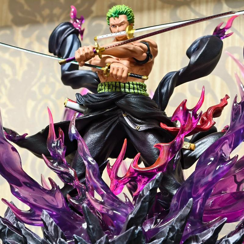 Jt Statue One Piece Full Range Th Enraged Zoro Anime Figure Figure Pvc Statue Collection Model Room Decoration Gifts