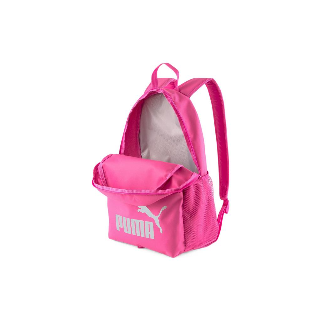 Puma Casual Fashion Sports Large Logo Polyester Backpack Women Backpack Bright-Pink 075487-63