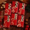 6Pcs/Set Festival Decoration Chinese Style Horse Red Envelopes Thickened Big Red Envelope Blessing Bag Gift