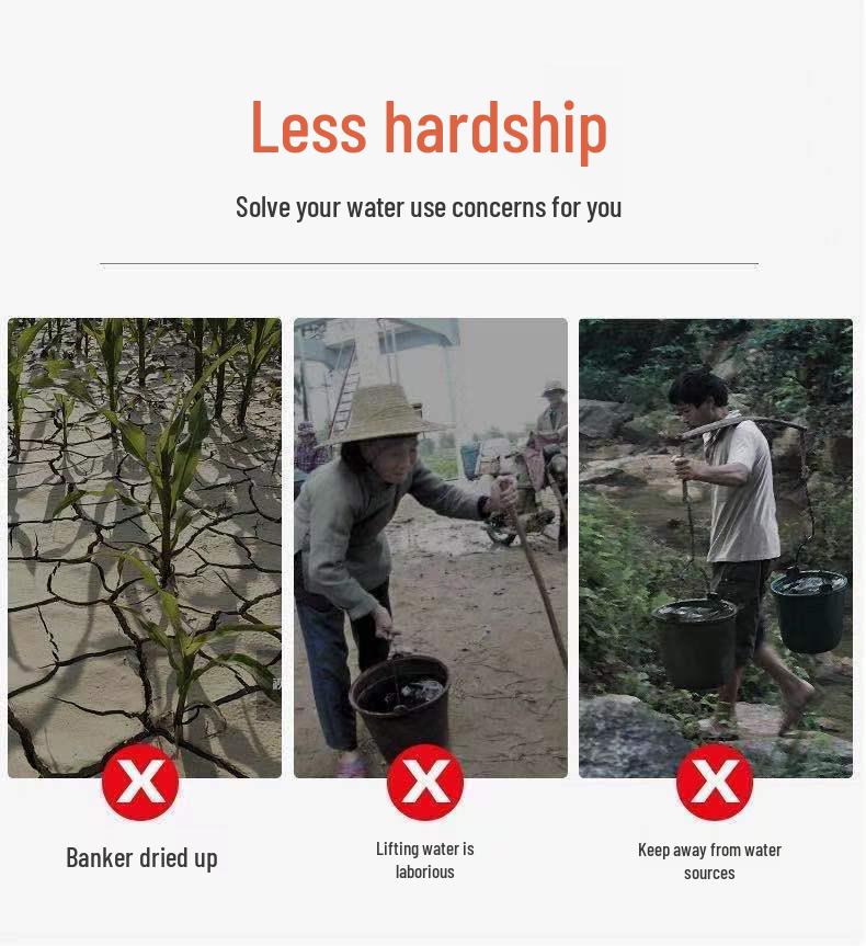 DC Submersible Water Pump for Vegetables and Farming, Compatible with 12V-60V Battery or Electric Vehicle