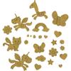 Formes en mousse adhésive à personnaliser + foil 10cm Licornes 6 pièces