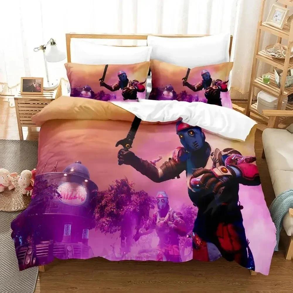 3D Print Game Outer Worlds Printed Bed Set Duvet Cover Pillowcase Bedding Set Bed Linen Sheet Quilt Cover Full Queen King Size
