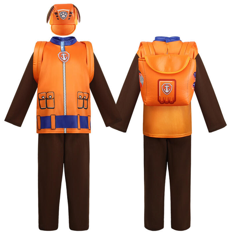 Kids Boys Paw Patrol Cosplay Costume Chase Marshall Skye Rubble Rocky Zuma Birthday Halloween Party Performance Set