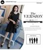 Plus Size Korean Style Chiffon Dress: Mid-Length, Slimming, Belly-Covering, Short Skirt