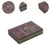 Divided Serving Tray Appetizer Decorative with Clear Lid for Candy And Fruits Dessert Cookies