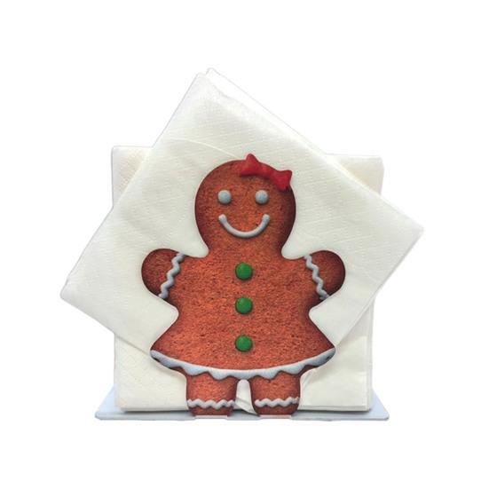 

Iron Gingerbread Man Napkin Holder Holiday Themed Design Iron Napkin Stand Paper Towel Storage Holder Women S Gingerbread Man