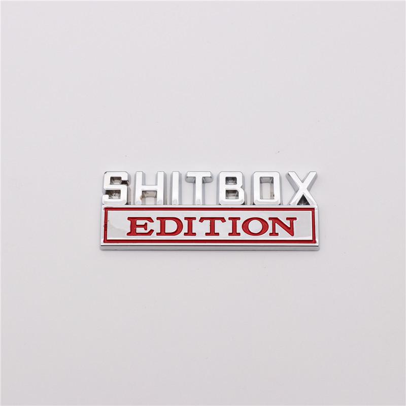 Zinc Alloy Car Modification Edition Rear Sticker