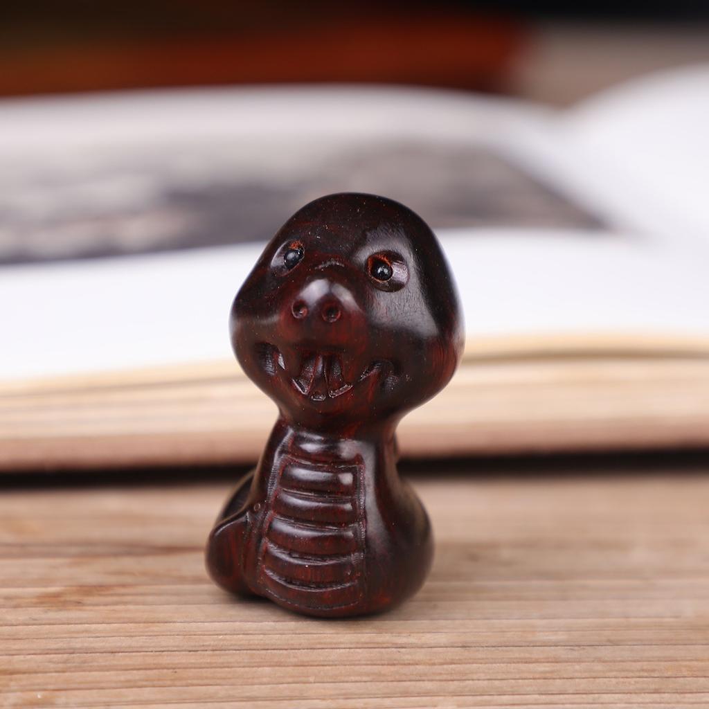 Miniatur Holz Tierkreiszeichen Schlange Figuren Niedliche Tier Schlüsselanhänger Anhänger Büro Schreibtisch Zuhause Dekor Geburtstag Geschenk Kinder Event Souvenir