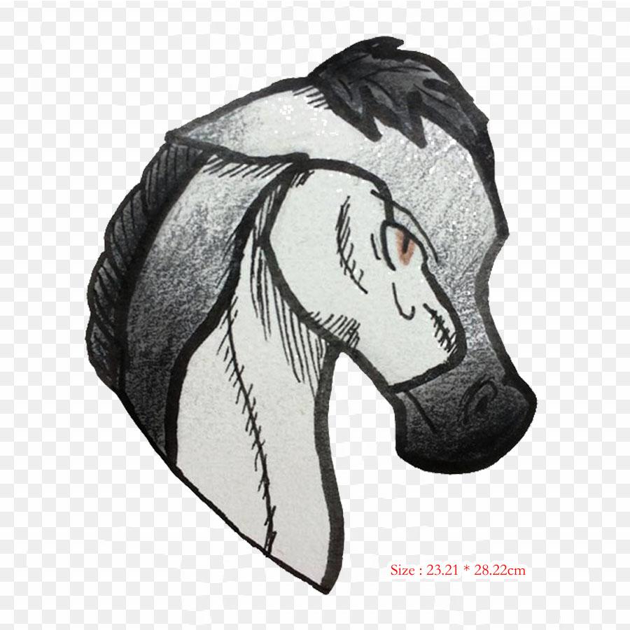 Horse Dragon Iron On Heat Transfer Printing Vinyl Patches Sticker for Clothes DIY Appliques Washable Patches