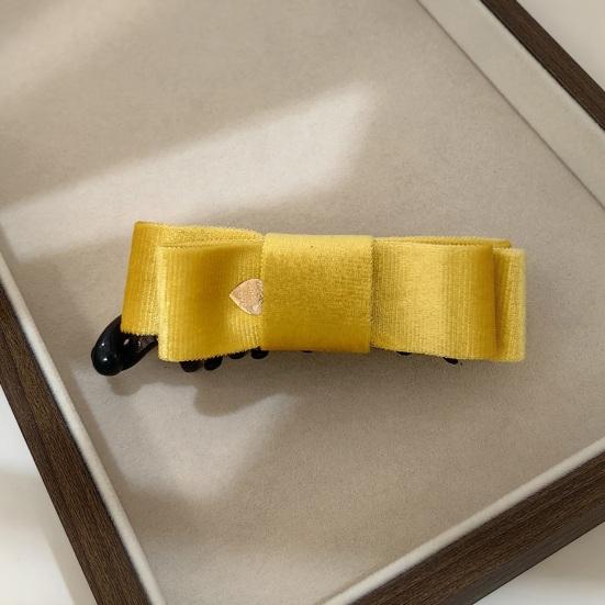 Hairpin Double Layer Velvet Fabric Bowknot Decor Hair Clip Hair Styling Tool Daily Party Gathering Outing Hair Accessories