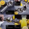 1PC Portable Stainless Steel Lemon Clip Manual Juicer Juice Orange Juice Squeezer