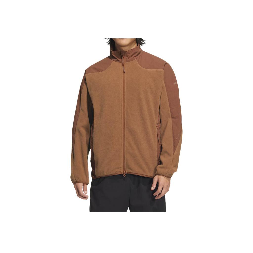 Adidas Warm Comfortable Skin-Friendly Windproof Jacket Men Jacket Soft-Brown Soft-Red JZ8400
