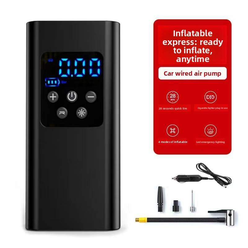 Car Tire Inflatable Pump Portable Car Air Compressor With LED Light Electric Air Compressor for Motorcycle Boat Car Tire