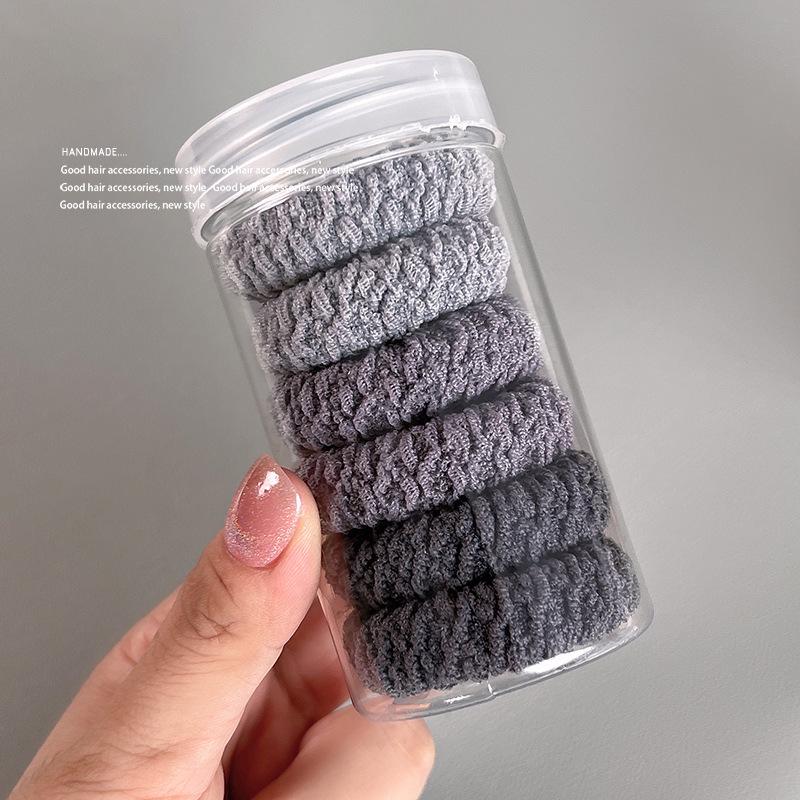 Enhanced Winter Terry Cloth Hair Ties: High Elasticity, Thickened, Versatile