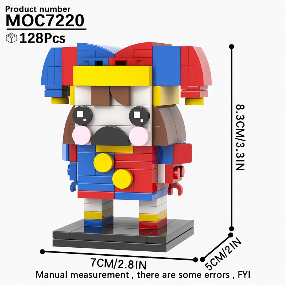 MOOXI New Halloween Horror Movie Games BrickHeadzed Children Toy MOC Brick Gift Assembly Model Kit For Adults Building Block Set