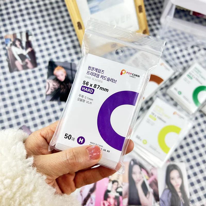 50-600 Pieces Card Film Protective Transparent Card Sleeves Holder CPP Album Binder Suitable for Camera Storage Album Protection