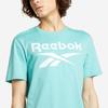 Reebok Big Logo Soft Comfortable Skin-Friendly Short Sleeve T-Shirt Men Tops Light-Blue HI0657