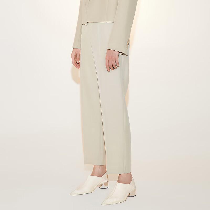 LESS 2023 Spring Tapered Cropped Commuter Pants