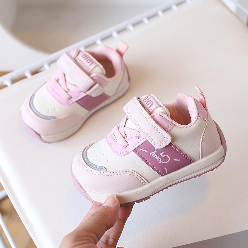 Unisex 2026 Spring Leather Baby Walking Shoes - Soft Sole, Non-slip Toddler Shoes