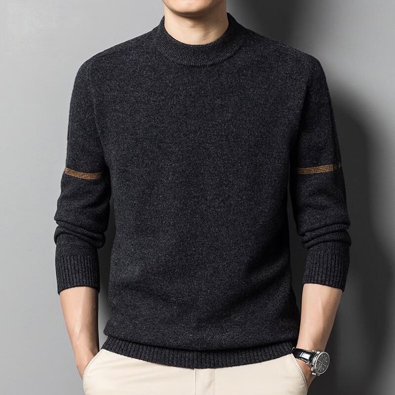 Pierre Cardin Men's Premium Wool Blend Crew Neck Sweater