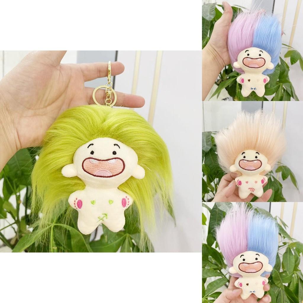 Niedlicher Cartoon Plüschtier Schlüsselanhänger mit einzigartigen Tierkreiszeichen Perfekt für Sammler