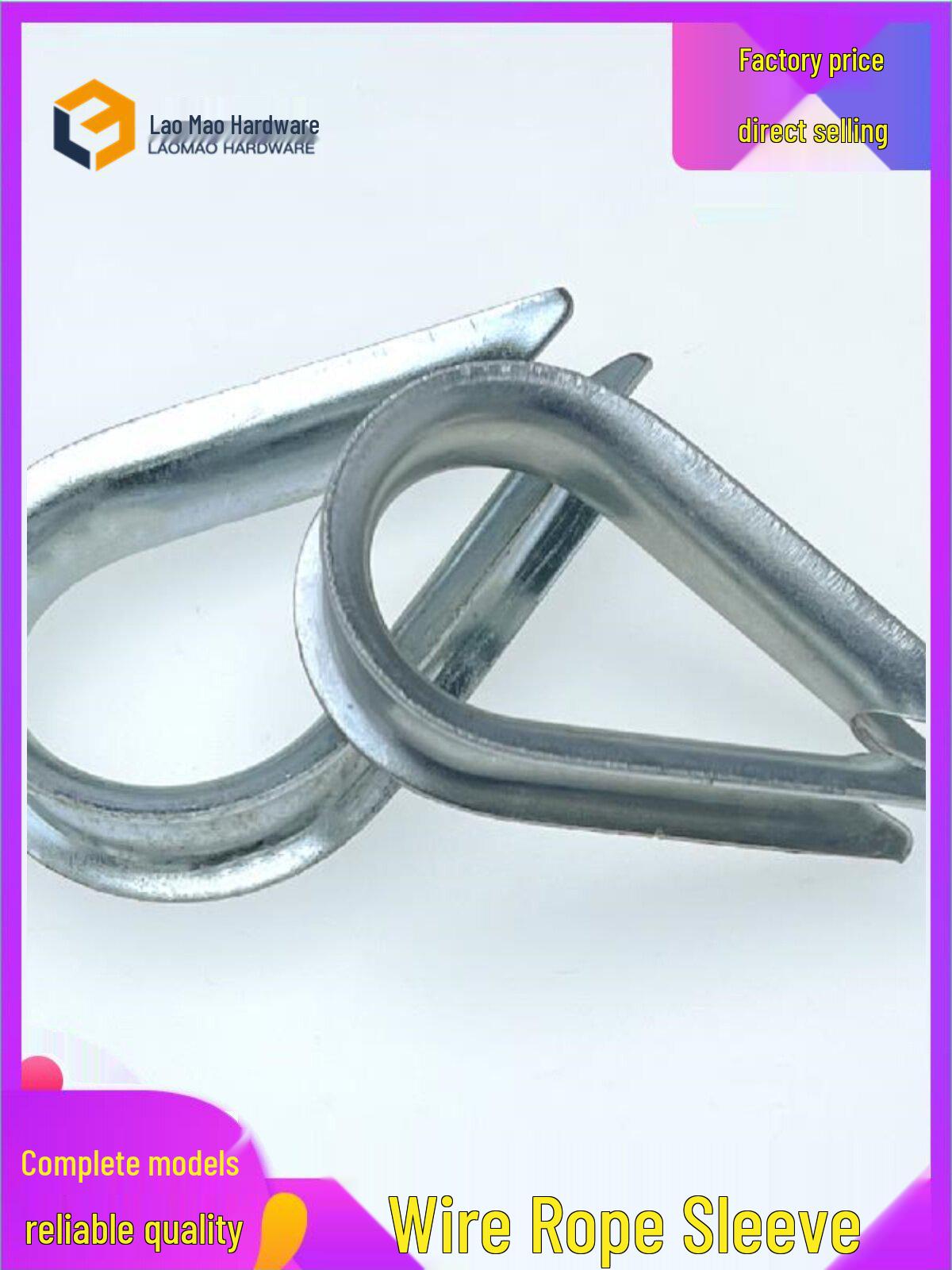 

Galvanized Steel Wire Rope Thimble, Triangle Eyelet Protector, M3-M60 M16 [1 piece]