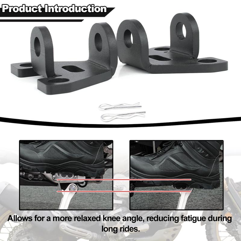 Motorcycle Rider Footpeg Foot Peg Lowering Bracket SUS304 For Yamaha Tenere 700/XTZ690/XTZ700 Tenere700 Rally Edition/World Raid
