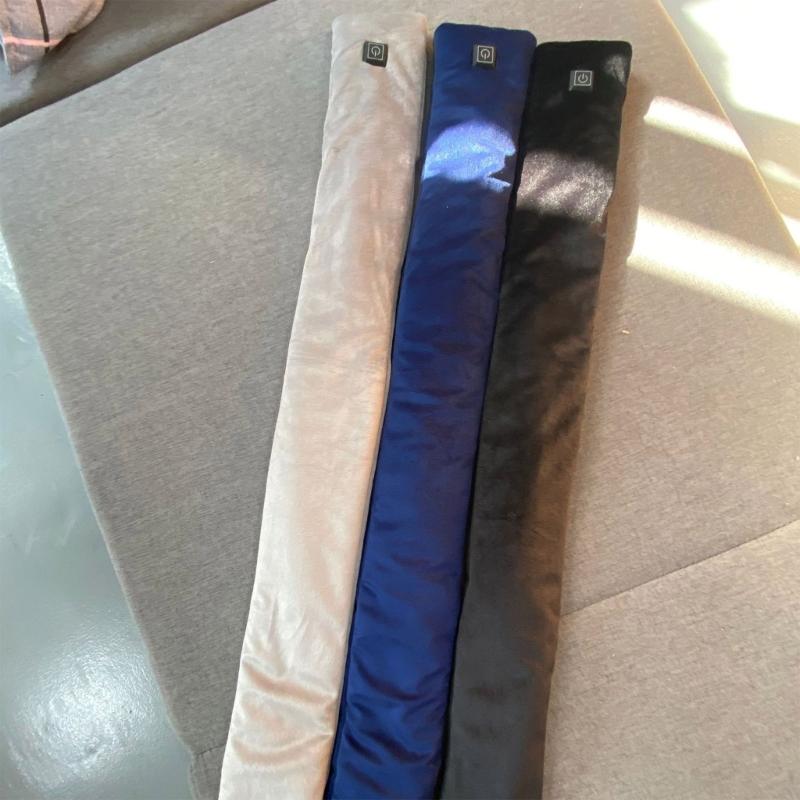 Winter Electric Heated Scarf 5V Adjustable Temperature Scarf USB Charging Heat Control Neck Warmer for Cycling Camping