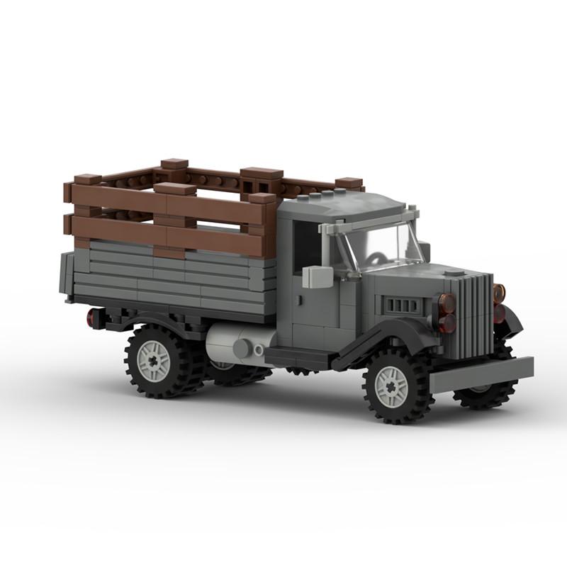 Military Truck Building Block Transport Vehicle M8 Light Armored Vehicle MOC Assembly Model Toys Gifts