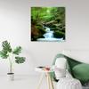Canvas Print Forest Mountains Stream Nature