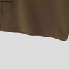 INCERUN Oversized Men Stand Neck Sleeveless Buttons Casual Loose Tank Tops