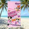 Cartoon Flying Little Policewoman Microfiber Beach Towel Quick-Drying Water-Absorbing Children'S Swimming Bath Towel Travel Portable Large Ruler