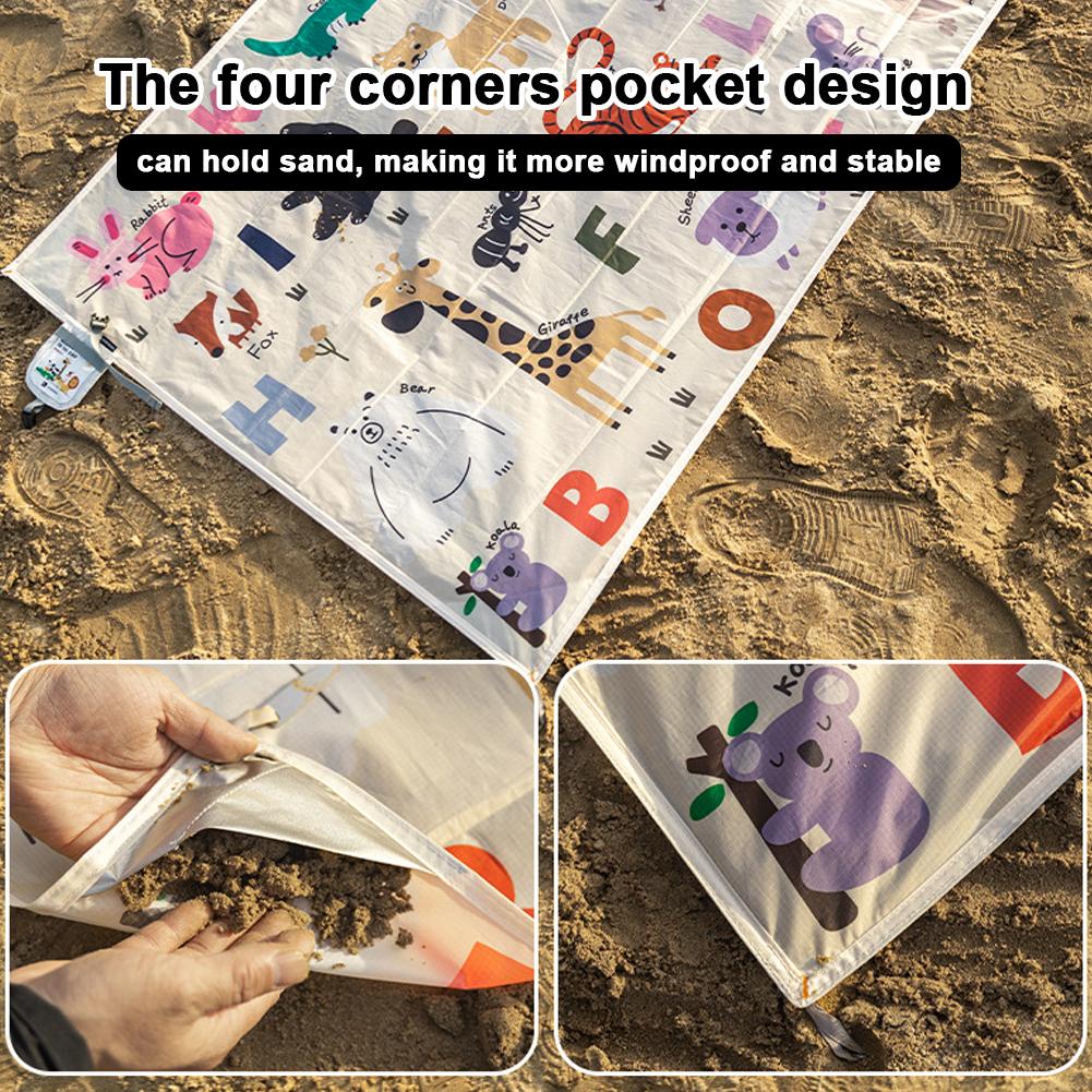 Outdoor Portable Waterproof Camping Floor Mat Foldable Picnic Mat Wear-resistant Ground Mat