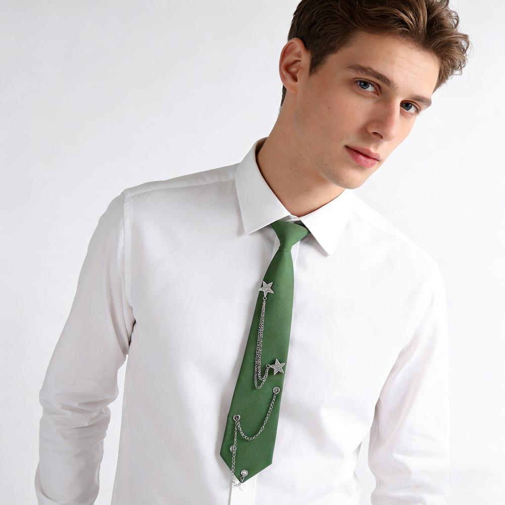 Jk Uniform Necktie With Star Chain Decoration For College Students Gift For Teens