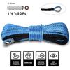 Cabo de Recuperação de Linha de Corda de Guincho Sintética 15M 7500LBS Para Jeep Off Road 4WD ATV UTV Caminhão Barco SUV Corda de Reboque de Guincho Sintética