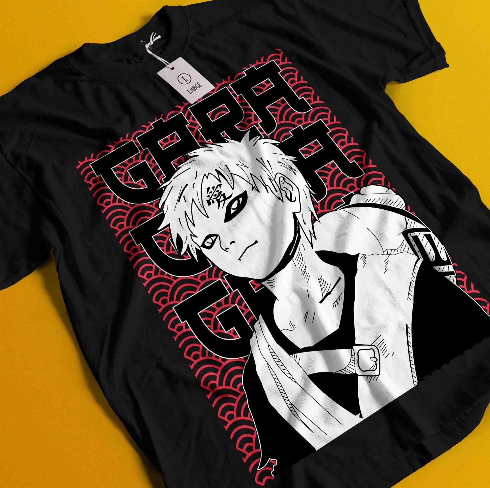 

Gaara Shirt Naruto Tshirt Rock Lee T-Shirt Mens Womens Tees Top Madara Kakashi Itachi Timari Sasuke 4XL