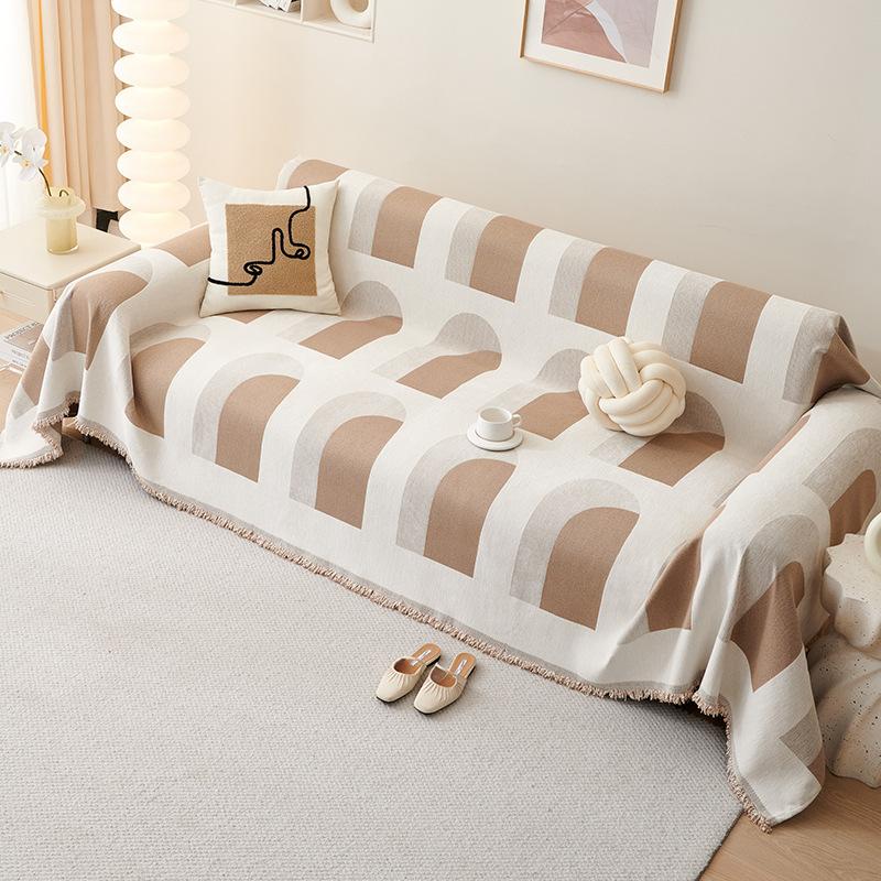 

Чехол для дивана в скандинавском минималистском стиле, полотенце, шенилл, устойчивый к царапинам, чехол для дивана, четыре сезона, универсальный 180*130cm