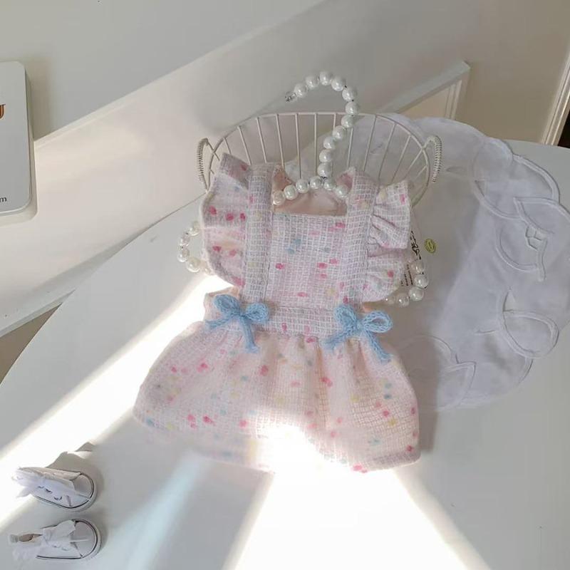 

Pet Dresses Vest Supplies Clothes Spring Summer Dog Cat Teddy Bi Xiong Pomeranian Love Cute Princess XL chest 50 back 40 about 9-7 kg