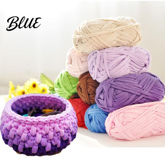 Hand-knit Woven Thread Yarn DIY Crochet Blanket Braided Thick Basket Cloth Fancy
