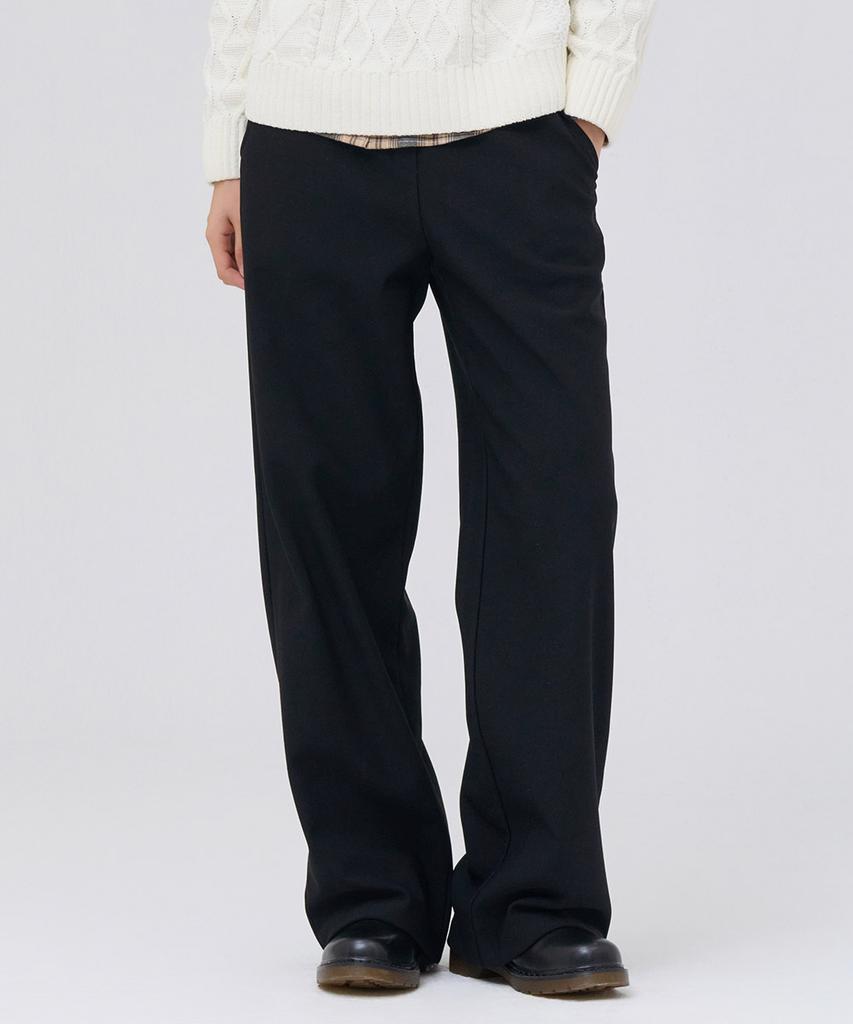 CHASECULT Women'S Wide Easy Bonding Slacks - Black